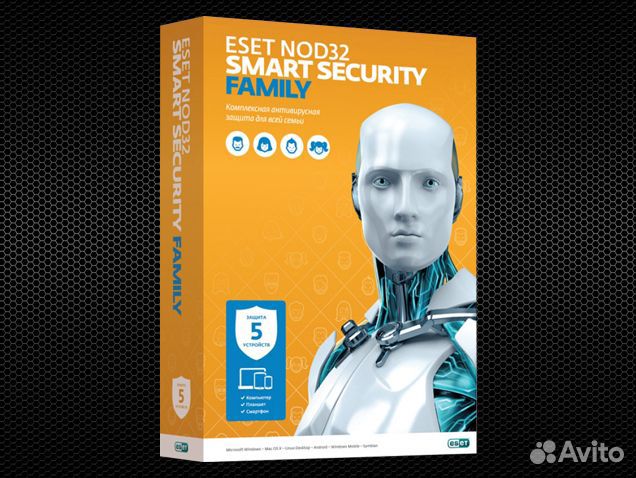 Eset Nod32 Internet Security - антивирус, ключ