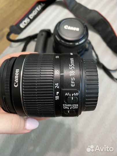 Объектив Canon EF-S 18-55mm f/3.5-5.6 III, черный