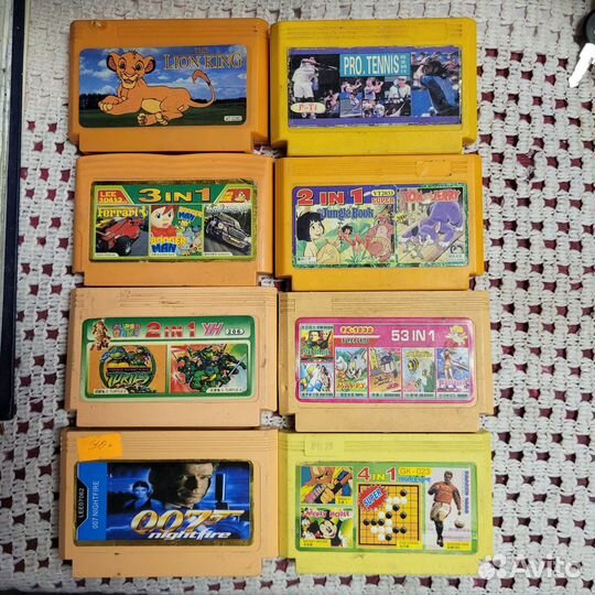 Картриджи для dendy