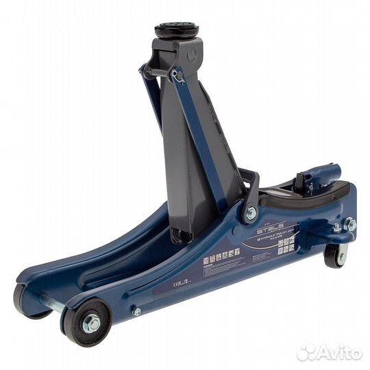 Домкрат подкатной 2т, с кейсом 80-380 мм Stels