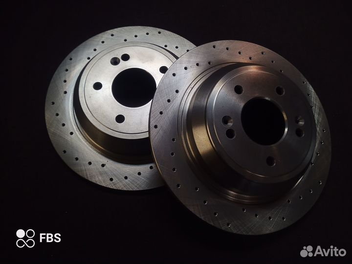 Задние тормозные диски KIA quoris перфорированные