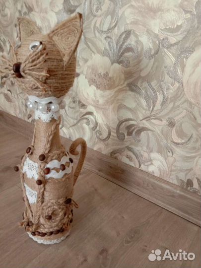 Кошка из джута