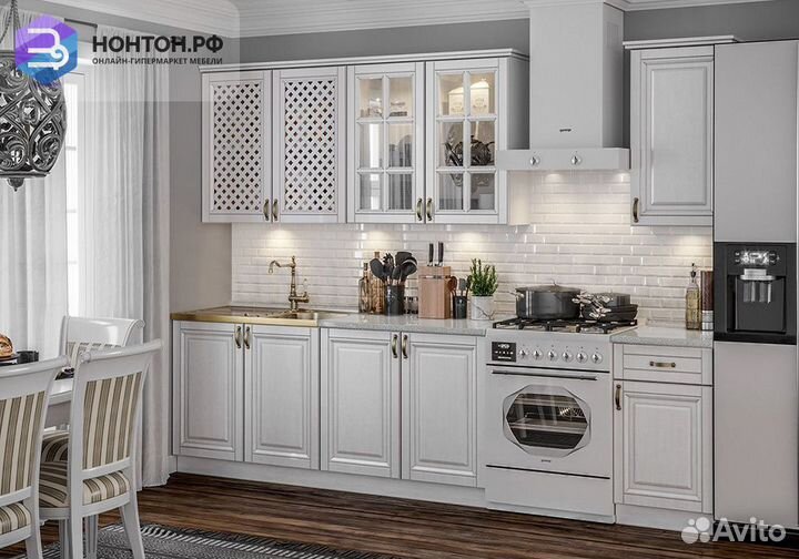 Кухня Престиж №4 2.0 м жемчуг шервуд