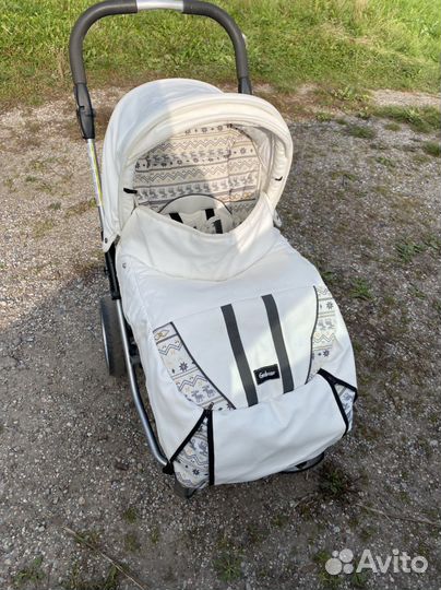 Коляска 2 в 1 эко кожа
