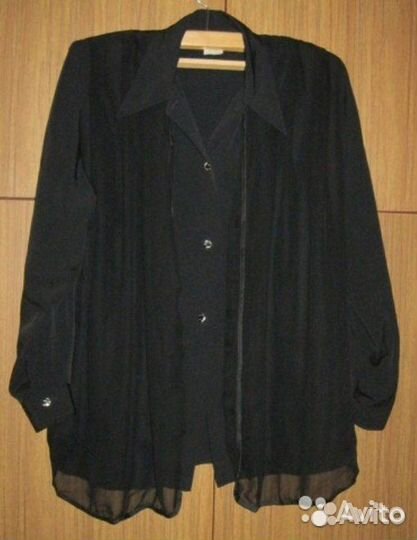 Рубашка женская чёрная 50-52