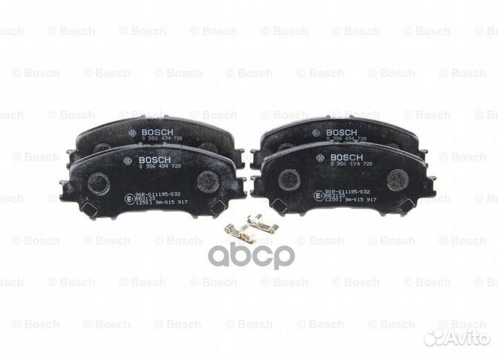 Колодки тормозные дисковые перед 0986494720 Bosch