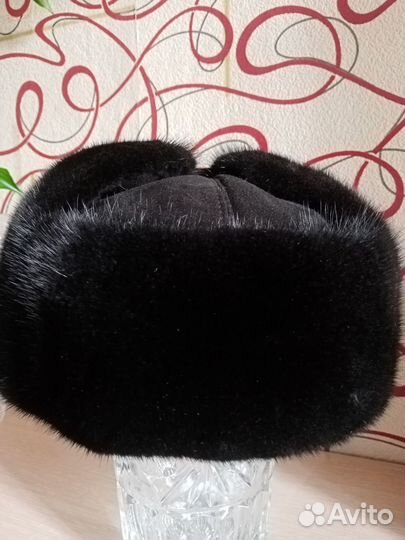 Норковая шапка мужская ушанка