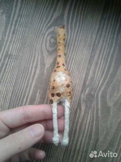 Жираф ватная елочная игрушка СССР формованная