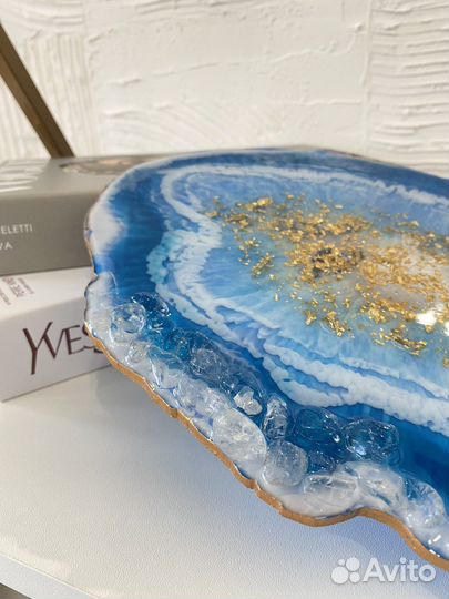 Блюдо из эпоксидной смолы