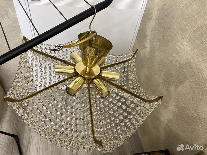Люстры хрустальные бу