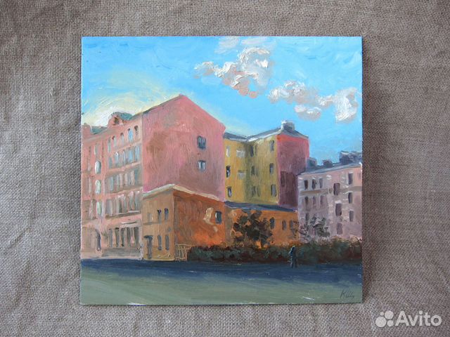 Картина маслом пейзаж с Питером