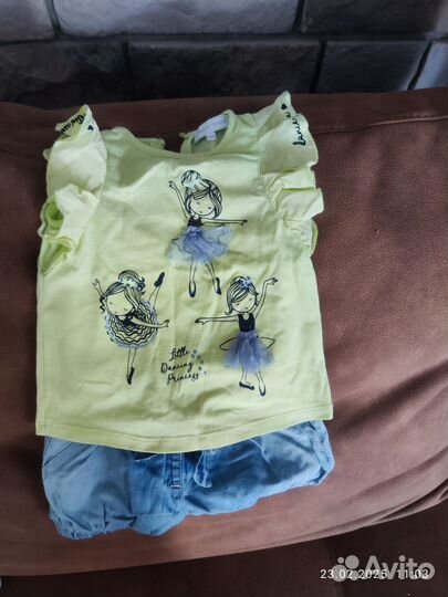 Одежда для девочки лето р-р 74