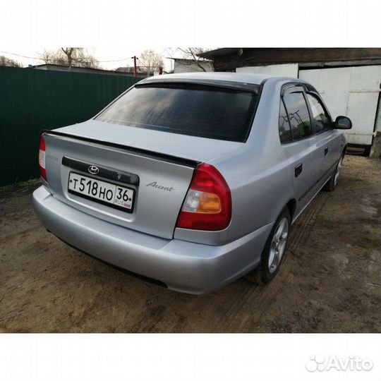 Лип спойлер Hyundai Accent