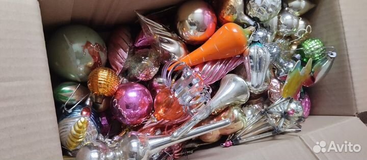 Ёлочные игрушки СССР коробкой