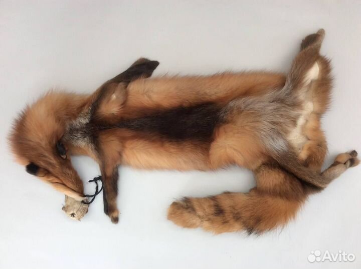 Мех рыжей лисы. Натуральный, выделанный
