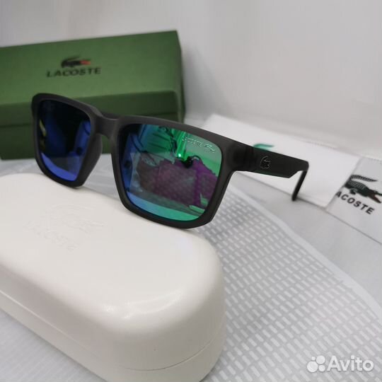 Солнцезащитные очки мужские зеркальные Lacoste