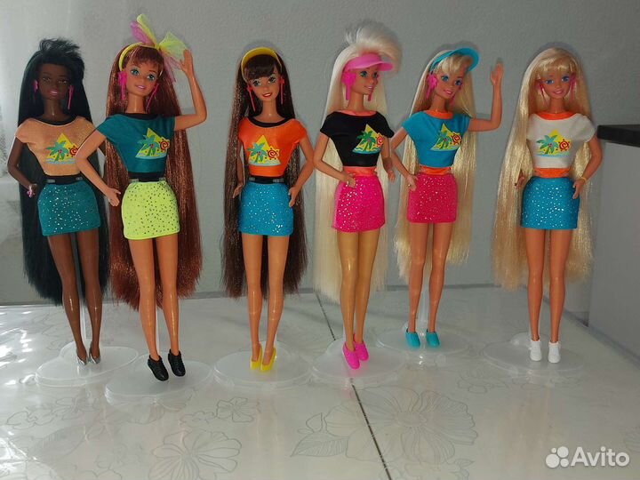 Барби Barbie Glitter hair и аутфиты