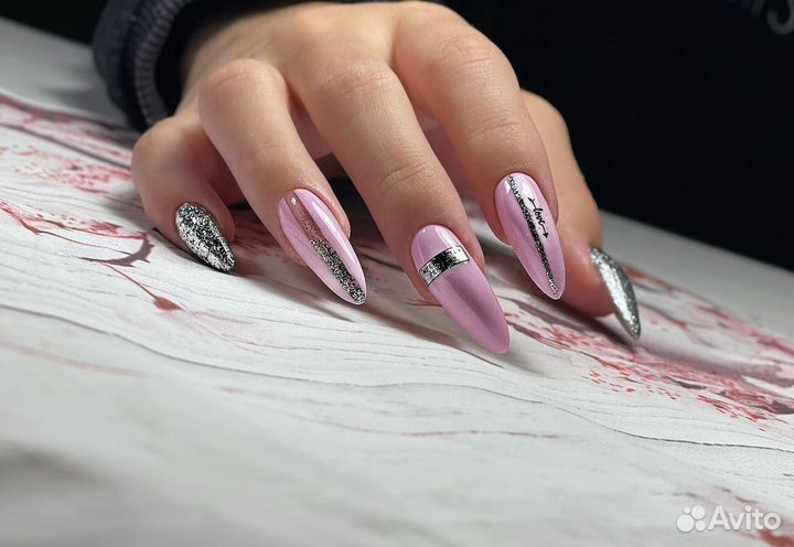 Маникюр, шеллак, наращивание ногтей, акрил Гель