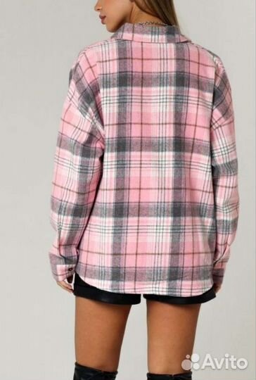 Рубашка теплая оверсайз 44-52