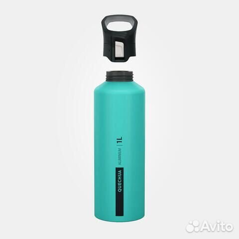 Туристическая бутылка Quechua алюминия, 1 л