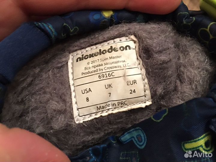 Детские демисезонные непромокающие сапоги