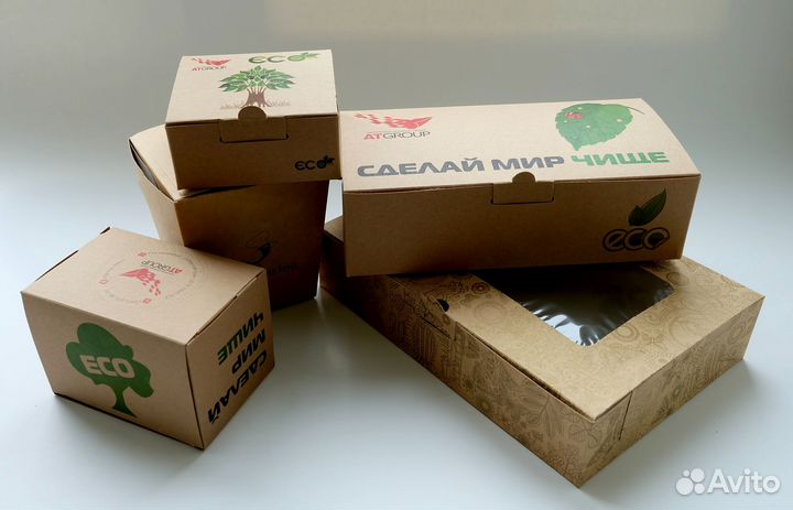 Полиграфия. Картонные коробки для ролов, суши