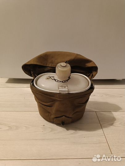 Фляжка с котелком армейская