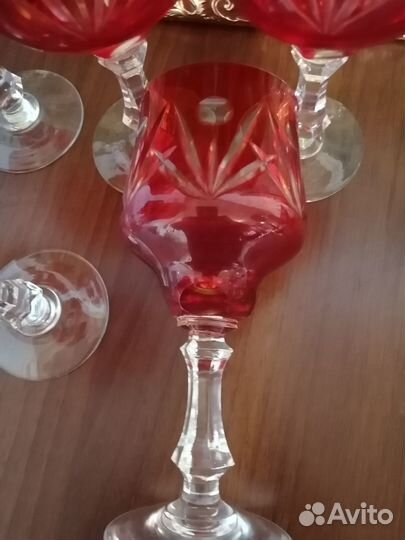 Фужеры - цветной хрусталь 70 - х годов