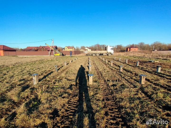 Сваи винтовые установка под ключ