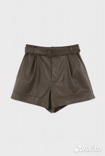 Шорты из экокожи