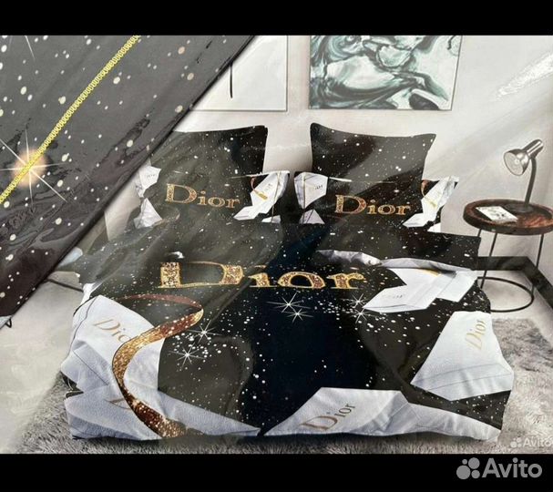 Белье постельное Dior, LV, Chanel Размер Евро