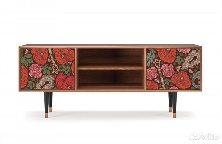Тв-тумба T2 - Орех - Poppy Garden
