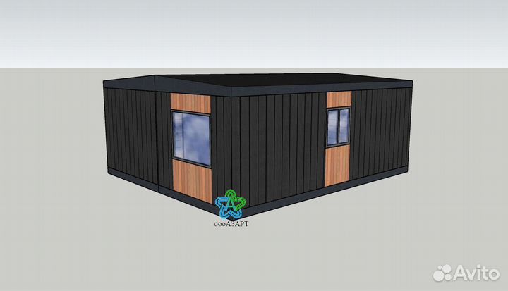 Дом для глемпинга. Жилой модуль