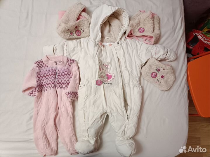 Комбинезон детский белый 9 мес