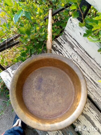 Таз для варки варенья латунный