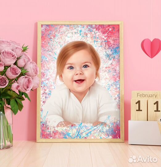 Портрет на холсте. Портрет по фото