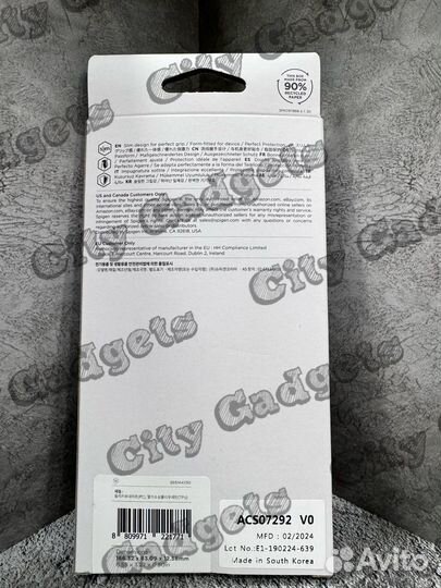 Чехол spigen для Galaxy Hybrid S24Ultra Прозрач
