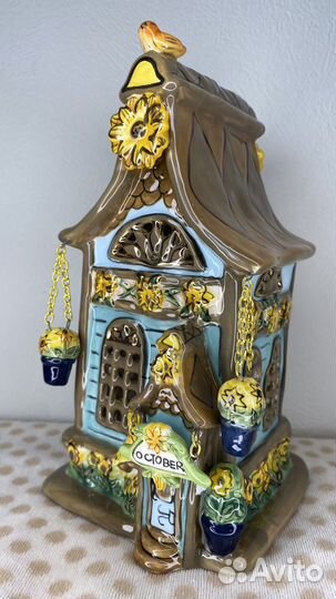 Подсвечник керамический домик