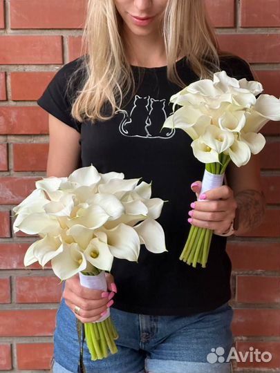 Свадебный букет невесты, каллы