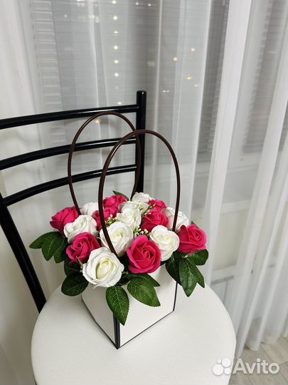 Букет из мыльных роз, подарок