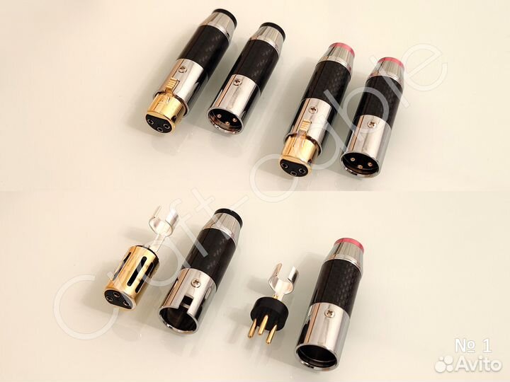 Разъемы xlr carbon gold и neutrik