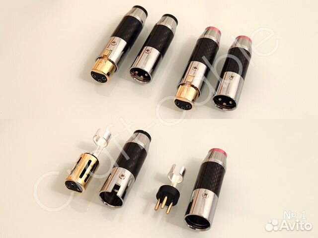 Разъемы xlr carbon gold и neutrik