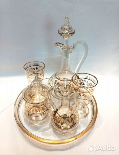 Набор антикварный Баккара, XIX век