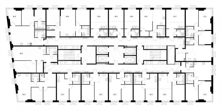 1-к. квартира, 36,2 м², 25/33 эт.