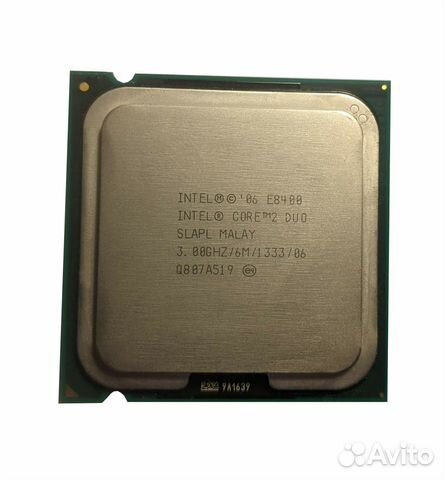 Процессор Intel Core 2 Duo E8400 slapl 3.00 GHz
