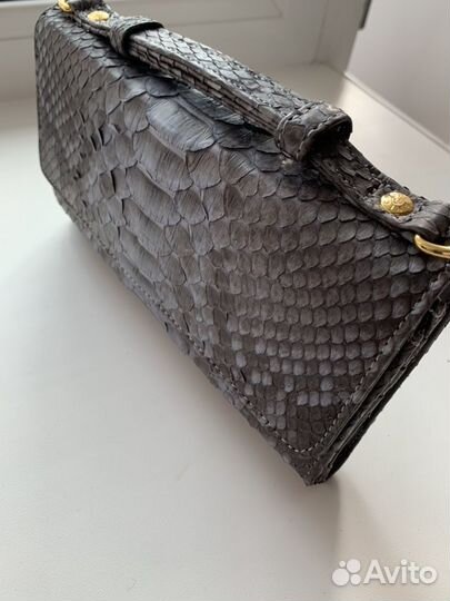 Клатч женский, из кожи змеи