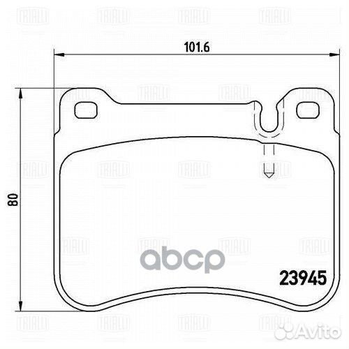 Колодки тормозные mercedes W203/W209 00- передние