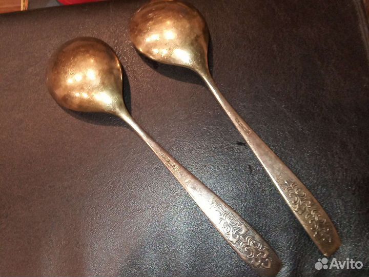 Салатная ложка мельхиор мнц СССР