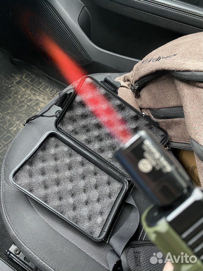 Пистолет турбо зажигалка Glock 17 зеленый