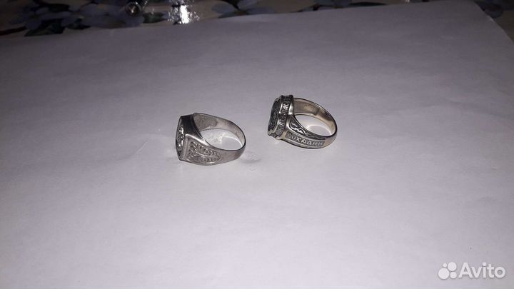 Кольца серебряные мужские